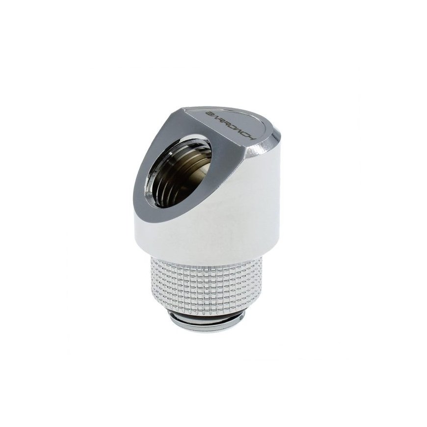 Barrow adapter 45 kraadi G1/4 tolline naissoost ühendus G1/4 tolline isasüntese - pööratav, hõbedane – 2