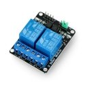 Iduino relay module 2 channels with optoisolation - 10A / 250VAC contacts - 5V Iduino relay module 2 channels with optoisolation - 10A / 250VAC contacts - 5V