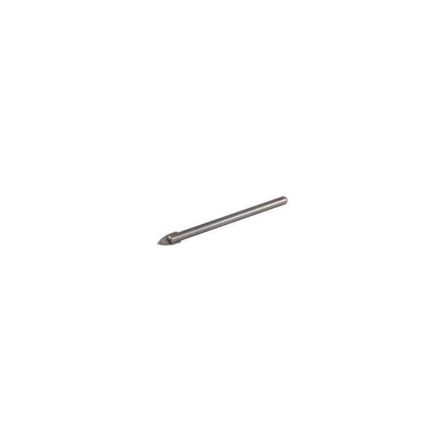 Glass and ceramic tile drill bit, 2 cutting edges, Bahco, round shank, 6mm, carbide