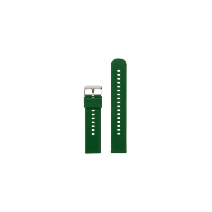 "Pacific U27" silicone watch strap - mint/silver - 20 mm – 2