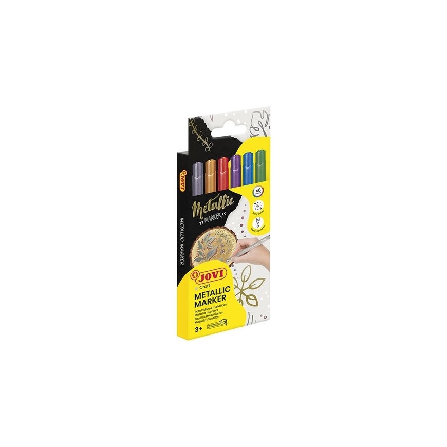 JOVI DECOR METALIC markerid, 6 tk. – 2