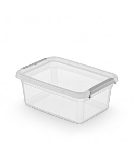 Moxom Basestore container with lid and clips, 39x29x16.5 cm, 12.5L
