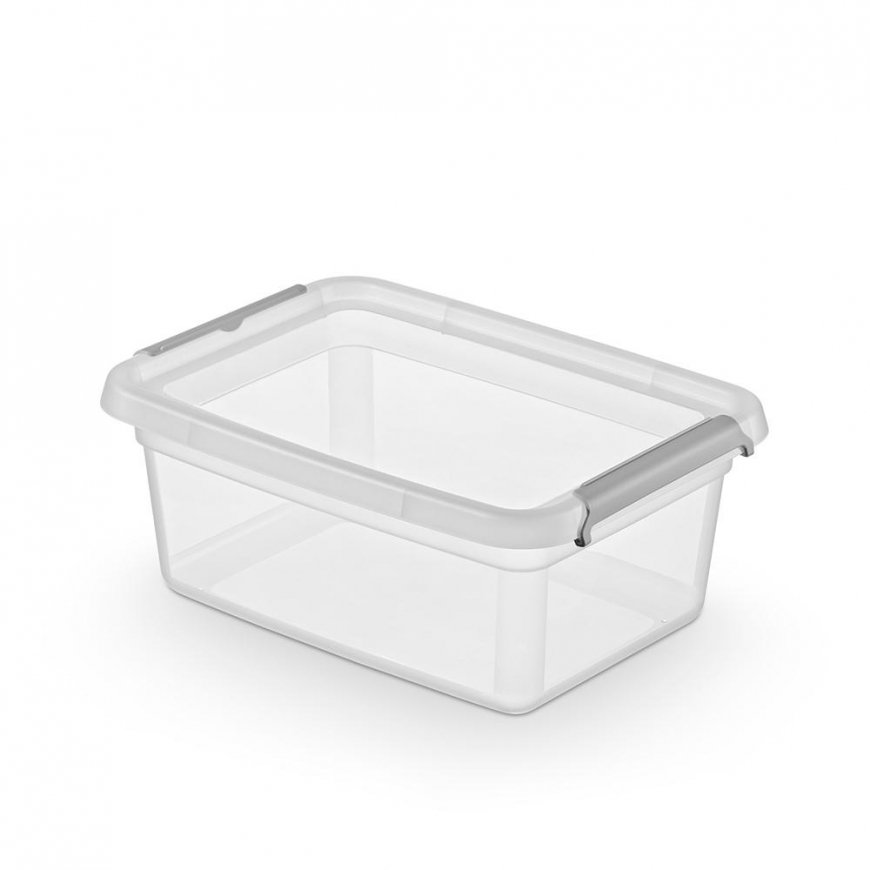 Moxom Basestore container with lid and clips, 39x29x16.5 cm, 12.5L