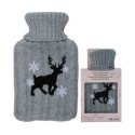 Rubber hot water bottle with Alpina lid, 0.7 l, reindeer flavor Rubber hot water bottle with Alpina lid, 0.7 l, reindeer flavor