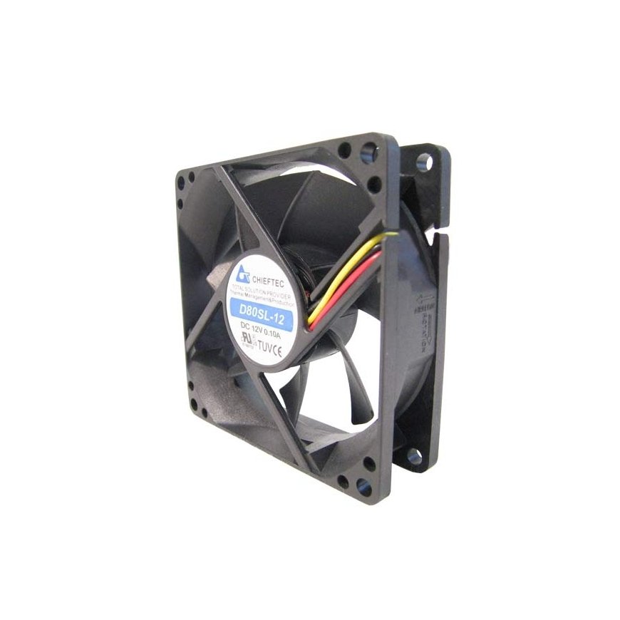 Chieftec AF-0825S Datora dzesēšanas sistēma Datora korpusam Ventilators Melns