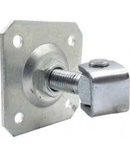 PSG 61.019 hinged plate 100x100x4mm - M20 thread (adjustable)