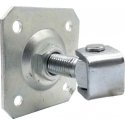 PSG 61.019 hinge with plate 100x100x4mm - M20 thread (adjustable) PSG 61.019 hinge with plate 100x100x4mm - M20 thread (adjustable)