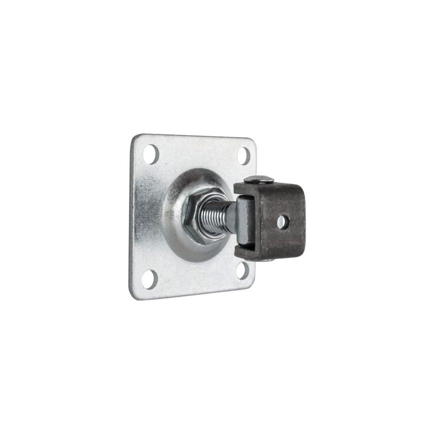 PSG 61.019 hinge with plate 100x100x4mm - M20 thread (adjustable) – 2