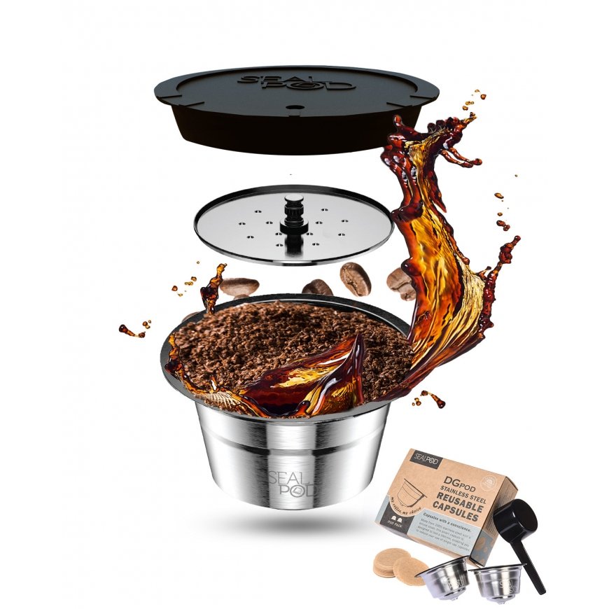 Многоразовые капсулы совместимы с NESCAFÉ® Dolce Gusto® Sealpod Duo Pack – 2