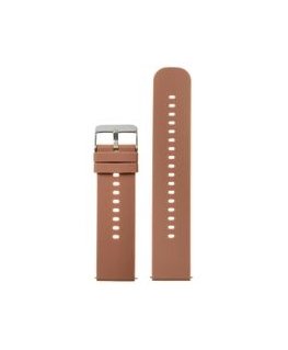 Pacific Rubber Strap for Watch U27 - White/Silver - 22mm
