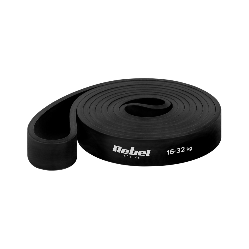 TPE treeninguriba - Power Band PT-3, must 16-32 kg REBEL ACTIVE