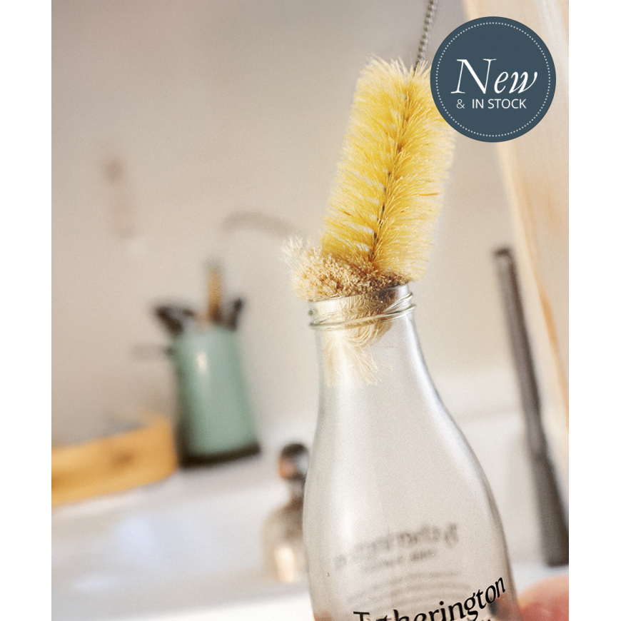 Bottle brush bristle + cotton 50mm