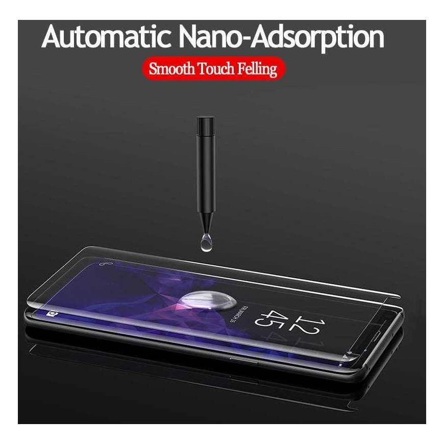 Reach LCD aizsargstikls Nano Optics 5D UV līme Samsung G998 S21 Ultra 5G izliekts caurspīdīgs