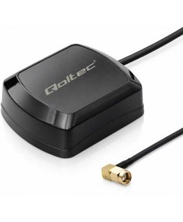 Qoltec Mobile GPS Antenna with magnetic base | omnidirectional | 28dBi | 50W | SMA RA