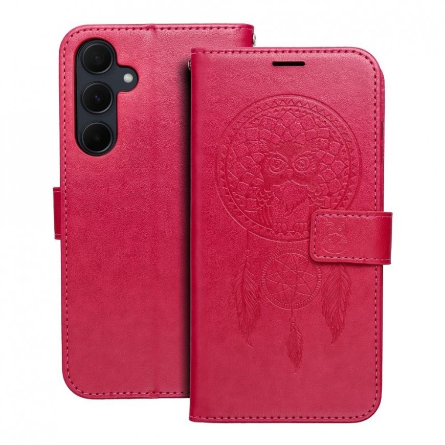 Oem MEZZO klappdüstärk, mis on mõeldud SAMSUNG A35 5G Dreamcatcher Magenta jaoks.
