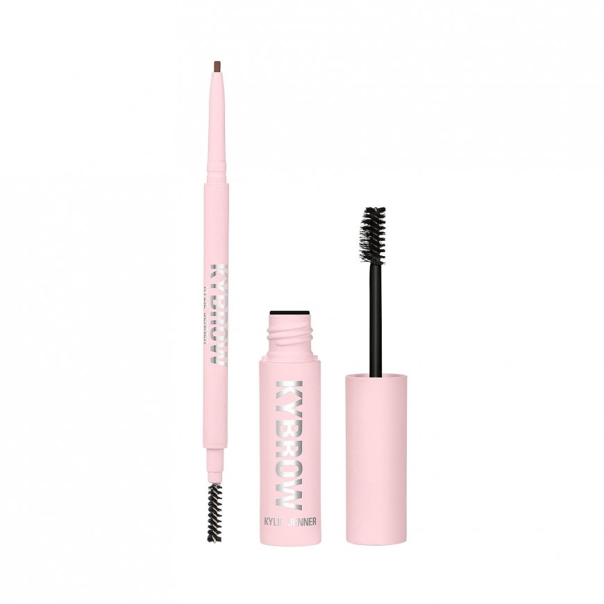 Set Kylie Cosmetics: Kybrow Defined Eyebrow Pencil & 2-In-1 002 Auburn 0.09 g + By Kylie Define Eyebrow Gel Translucent, 5 ml – 2