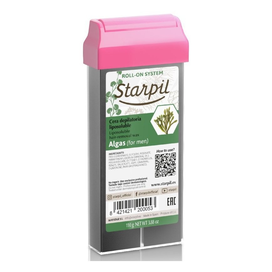 Starpil Roll-On Wax Cera Algas, seaweed, suitable for men, 110 g