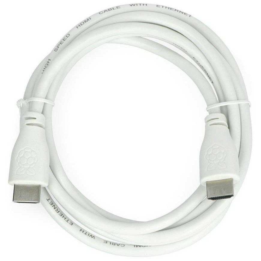 Raspberry HDMI - HDMI kaabel 1m Valge