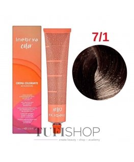 Inebrya Color hair dye 100ml - 7/1 | Ash for Light Hair