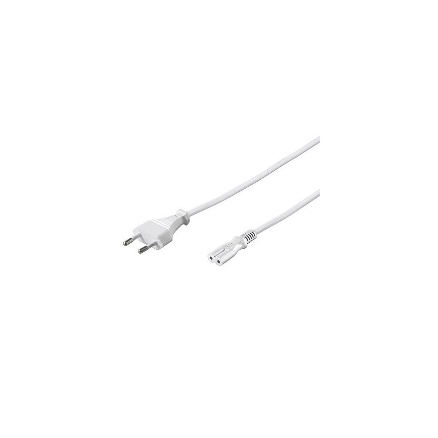 PremiumCord KPSPM3W maitinimo kabelis Balta 3 m