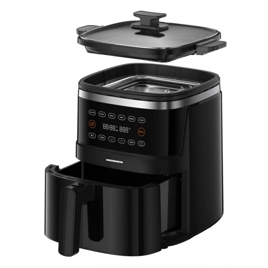Heinner HAFG-B5BK2600 gruzdintuvė Vienas 5 L Autonominės 2600 W Karšto oro gruzdintuvė Juoda – 5