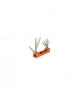 8 in 1 sulankstomas TORX atsuktuvų rinkinys metaliniame korpuse. T9-10-15-20-25-27-30-40 Truper®