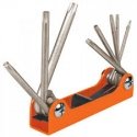8 in 1 sulankstomas TORX atsuktuvų rinkinys metaliniame korpuse. T9-10-15-20-25-27-30-40 Truper®