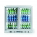 Arktic Baro refrigerator with 2 sliding doors, LED, 150 l, 160 W, 90 x 52 x 84 cm – silver color Arktic Baro refrigerator with 2 sliding doors, LED, 150 l, 160 W, 90 x 52 x 84 cm – silver color