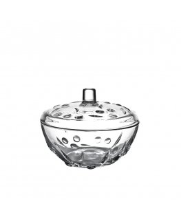 Banquet stiklinė saldaininė su dangteliu 14 cm "Perla"