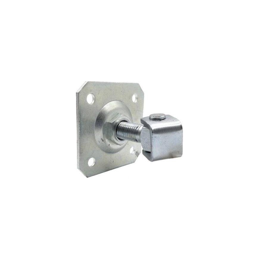 PSG 61.019.01 hinge with plate 100x100x4mm - M20 thread (adjustable, galvanized loop) – 2