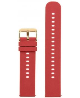 "Pacific U27" rubber watch strap - red/gold - 22 mm