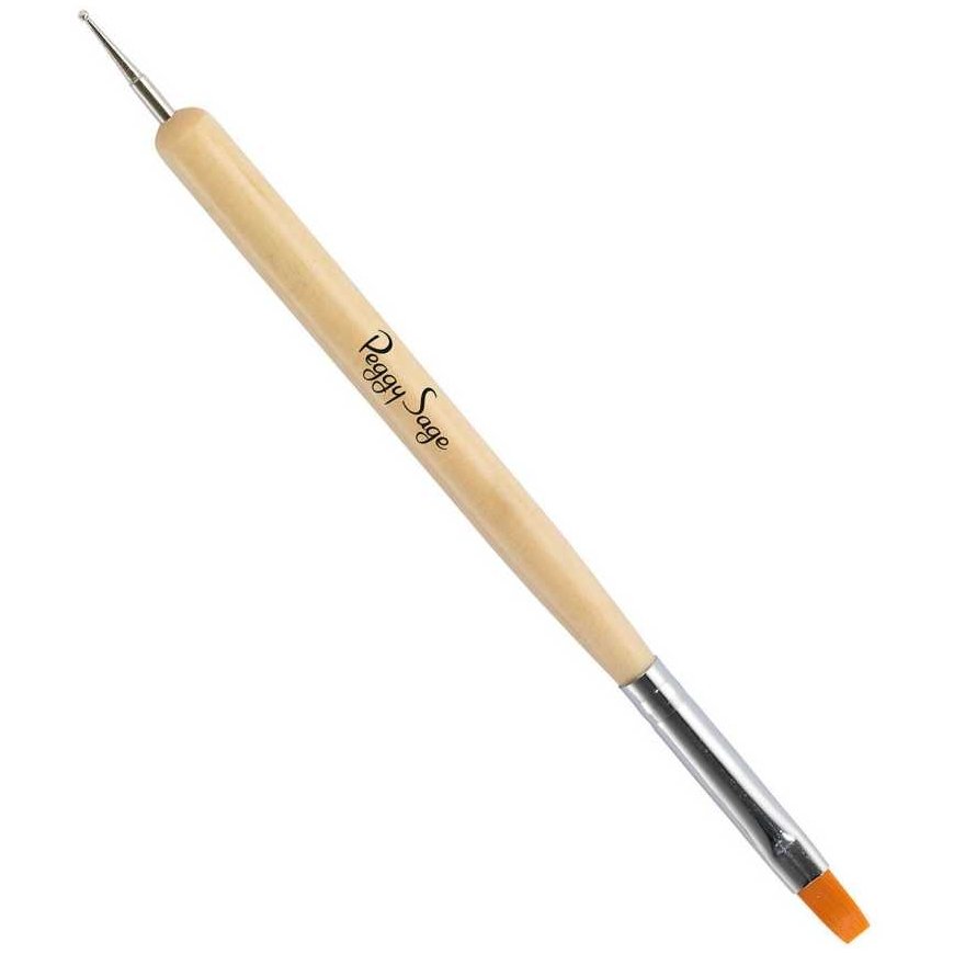 Makear Dual Purpose Brush 2 in 1 for Decorations and Gel 11
