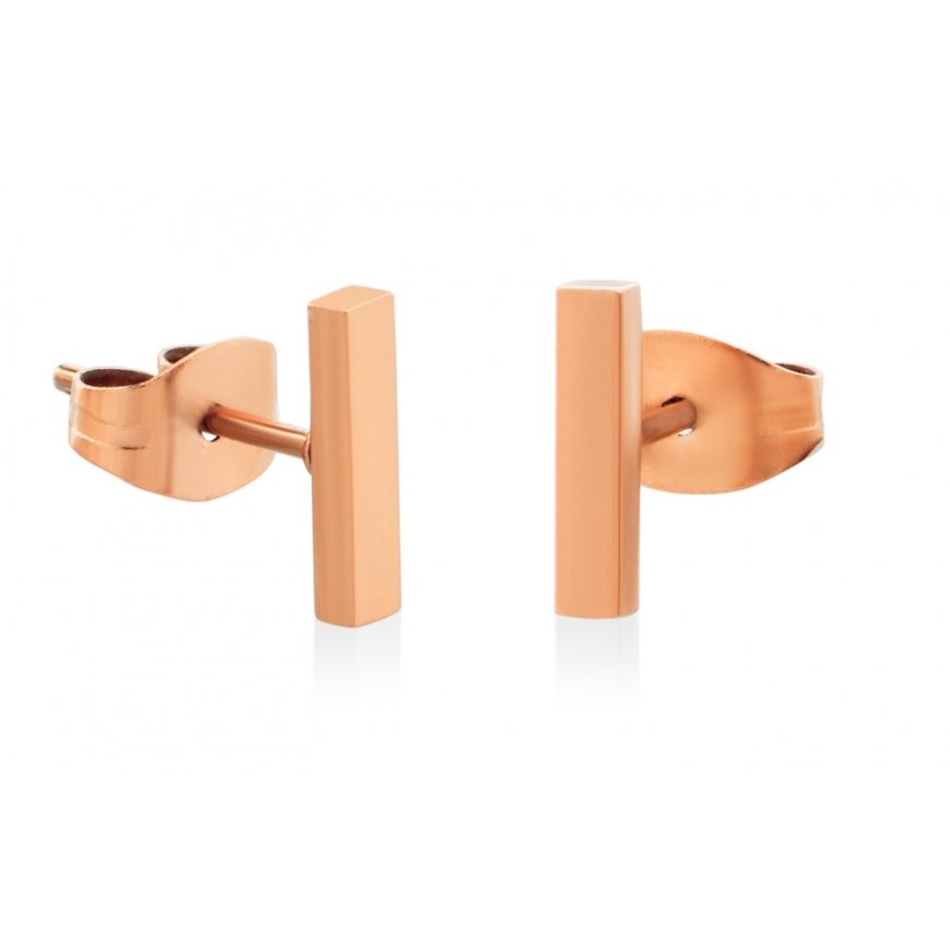 Troli Stilingi bronzas minimalistiski auskari Sticks