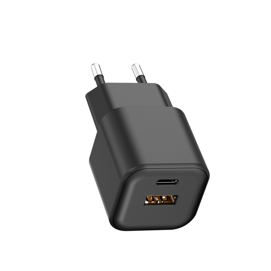 Setty wall charger USB-A + USB-C 35W LSGaN-AC-351 black – 4