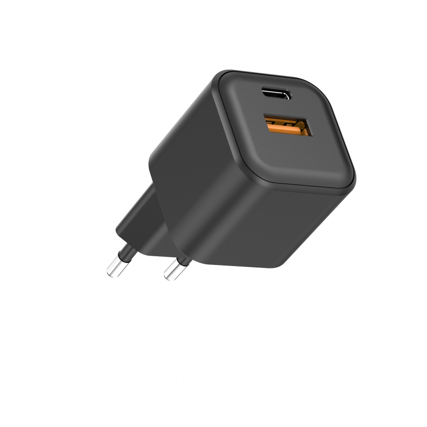 Setty wall charger USB-A + USB-C 35W LSGaN-AC-351 black – 5