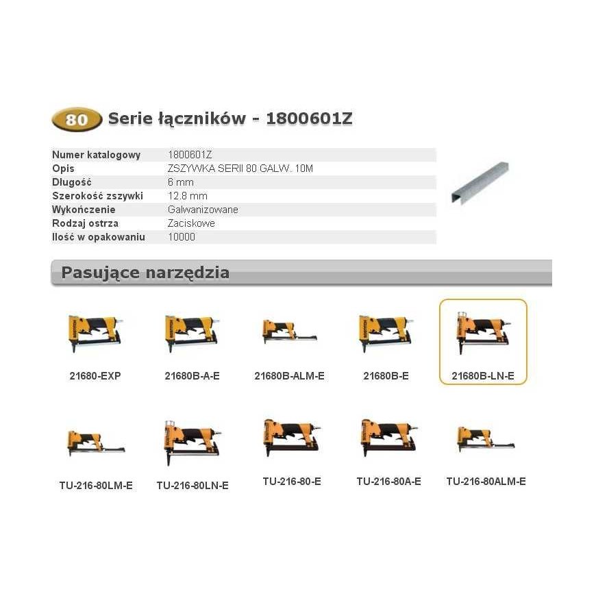BOSTITCH SKAVOTI 80 6mm 10 000 gab.