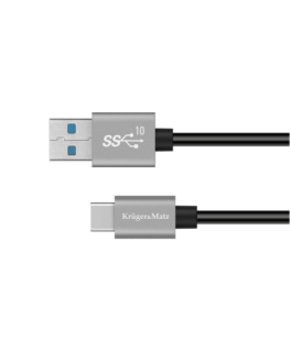 Kruger & Matz USB - USB C kaabel 10 Gbps 0.5m
