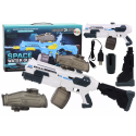 LEAN Toys Elektriskā automātiskā ūdens pistole šautene balta 1000ml 61cm LEAN Toys Elektriskā automātiskā ūdens pistole šautene balta 1000ml 61cm