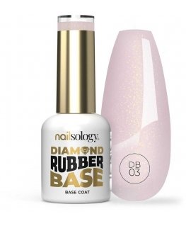 Clavier Nailsology deimantinis guminis pagrindas hibridinei bazei DB03 Rosy Girl 8ml