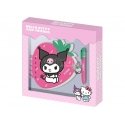 Karactermania Hello Kitty and Friends Kuromi Strawberry Diary + pen Karactermania Hello Kitty and Friends Kuromi Strawberry Diary + pen
