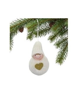 Ziemassvētku dekors DEKORATĪVĀ STOVĒJOŠĀ PEĻĒDA, LABĀ, 17cm, BRŪNA