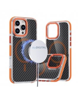 4Kom FIBER case compatible with MagSafe for SAMSUNG A17 5G orange