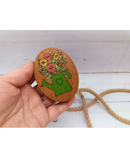 Kind Fox by Wizardi Siarhei Ausianikau individual activity according to certificate No. 1130904 Wooden needle case. Flowers KF05