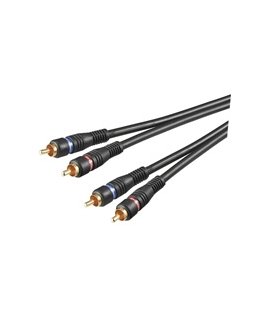 Goobay AVK 132-150 1.5m audio cable 2 x RCA Black