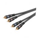 Goobay AVK 132-150 1.5m garso kabelis 1,5 m 2 x RCA Juoda Goobay AVK 132-150 1.5m garso kabelis 1,5 m 2 x RCA Juoda