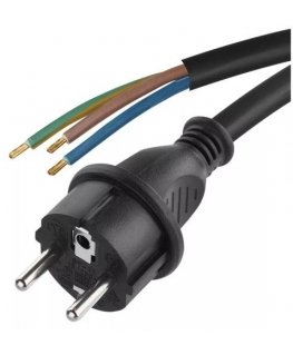 Emos Baro kabelis AC ligzda - lodējamās izejas (3x1.5 mm²) 3.0m ar gumijas izolāciju (instrumentu kabeļa maiņai)