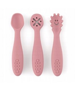 Petite&Mars Take&Match - silikoonist lusikad, komplekt 3 tk | Dusty Rose