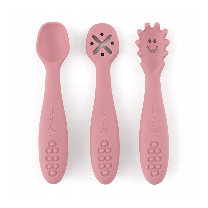 Petite&Mars Take&Match - silikoonist lusikad, komplekt 3 tk | Dusty Rose