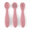Petite&Mars Take&Match - silikonilusikat, 3 kpl | Dusty Rose Petite&Mars Take&Match - silikonilusikat, 3 kpl | Dusty Rose