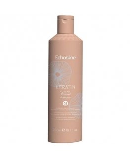 ECHOSLINE Keratin Veg revitalizing shampoo for colored and damaged hair, 300 ml
